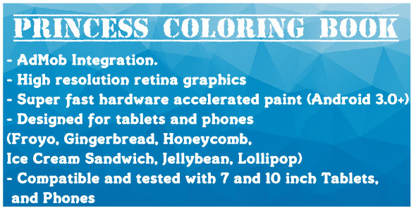 Princess Coloring Book With AdMob