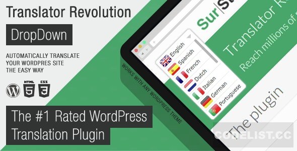 Ajax Translator Revolution v2.1 - DropDown WP Plugin Ajax Translator Revolution v2.1 - DropDown WP Plugin