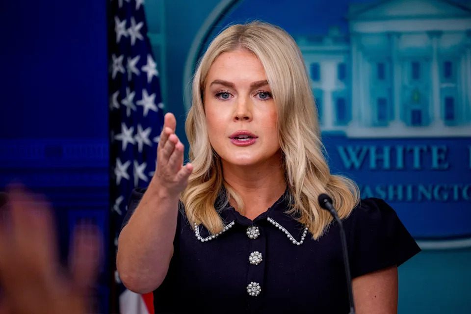 Leavitt, 27, Scrambles to Justify 79-Year-Old Trump’s Senior Moment