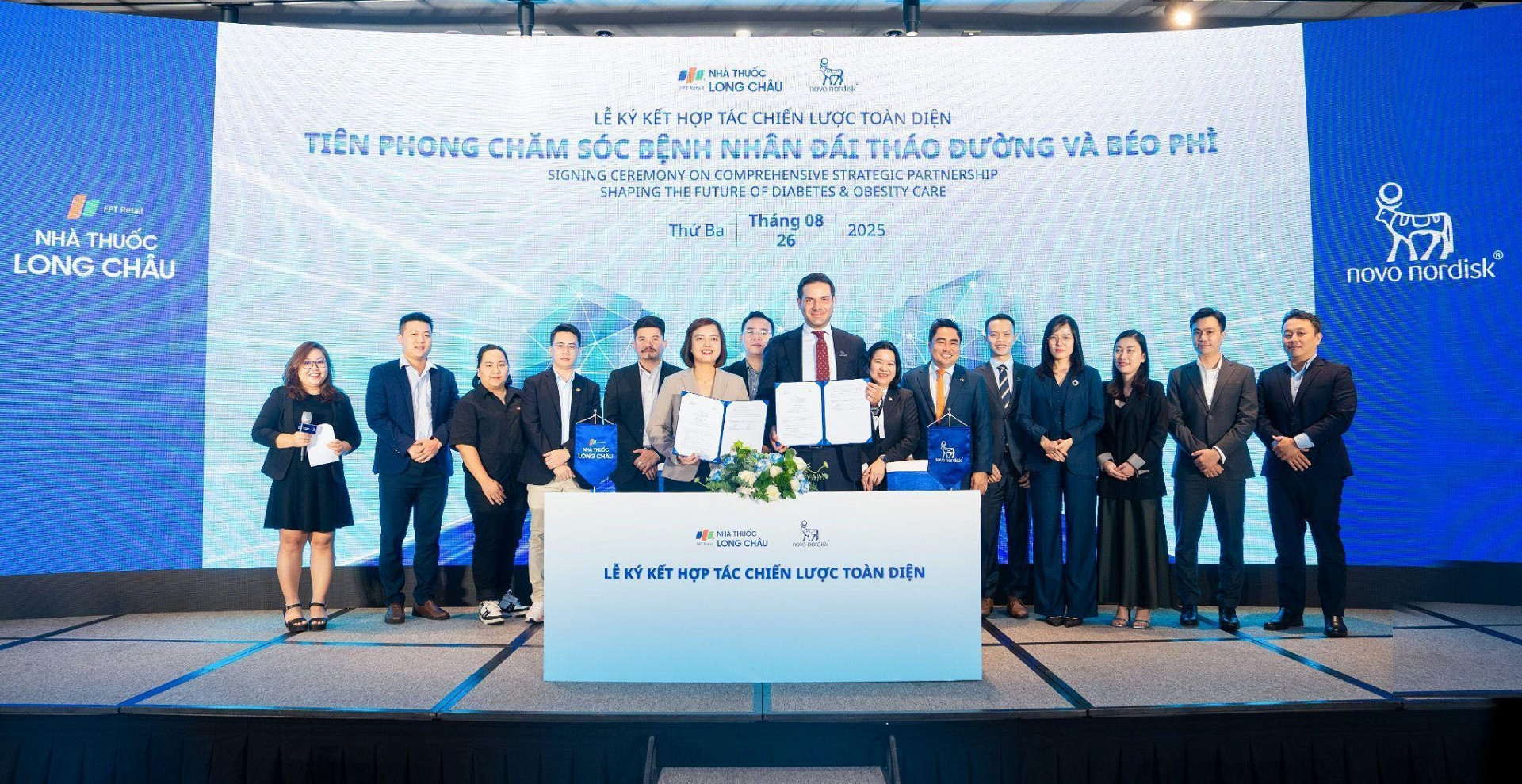 Novo Nordisk và Long Châu hợp tác, góp phần đẩy lùi đái tháo đường, béo phì