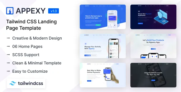 Appexy - Tailwind CSS Landing Page Template v1.0