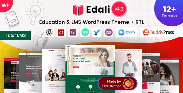 Edali - Online Courses Coaching & Education LMS WordPress Theme v4.3