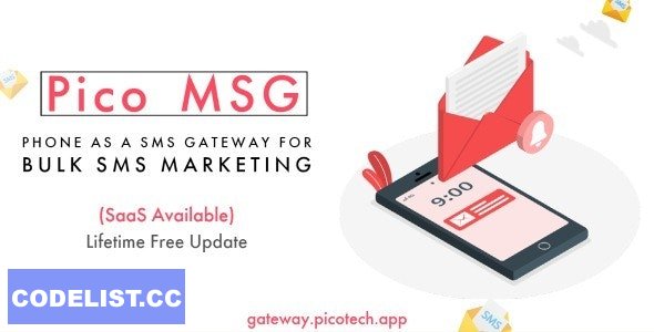 PicoMSG v1.4.2 - Phone As an SMS Gateway For Bulk SMS Marketing - nulled