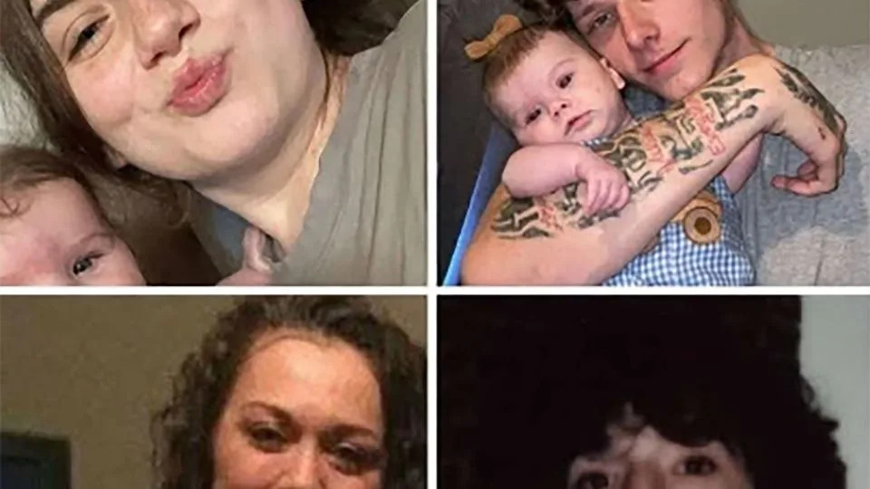 Top left to right, Adrianna Williams, 20; James M. Wilson, 21; bottom left to right, Cortney Rose, 38; and Braydon Williams, 15. - Obtained by CNN