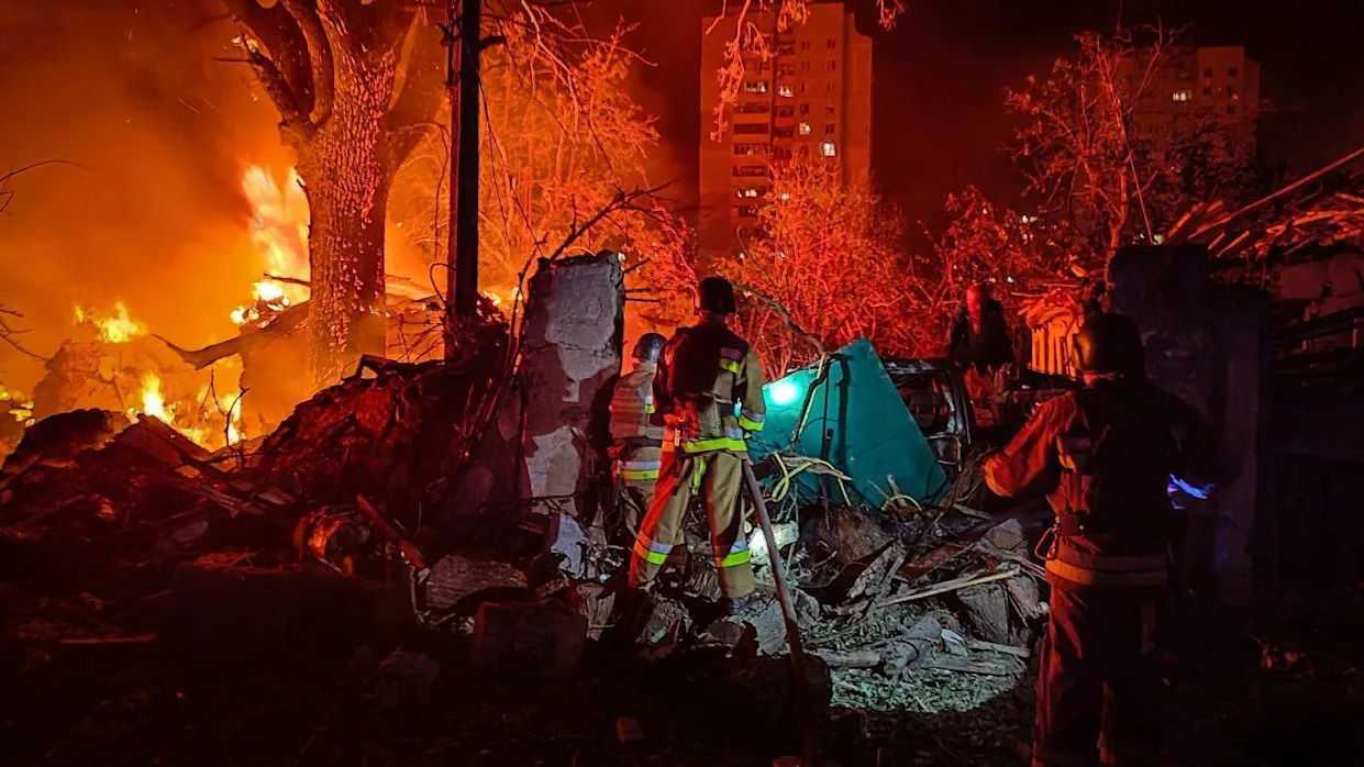 Ukraine and Russia strikes hit homes and oil depot near Black Sea