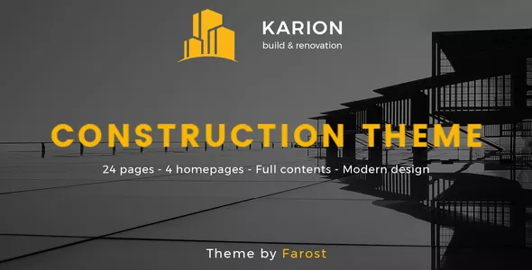 Karion - Construction & Building WordPress Theme v2.0