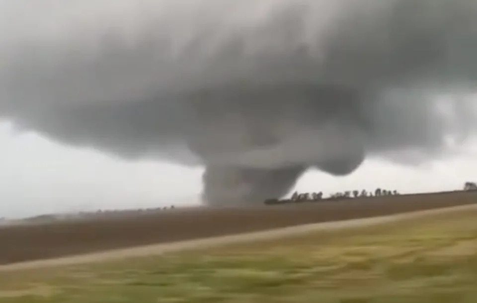 Tornado on ground.NWS