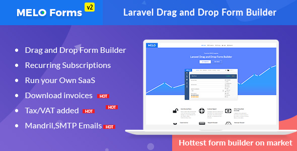 MeloForms v2.0 - Laravel Drag and Drop Form Builder Software 