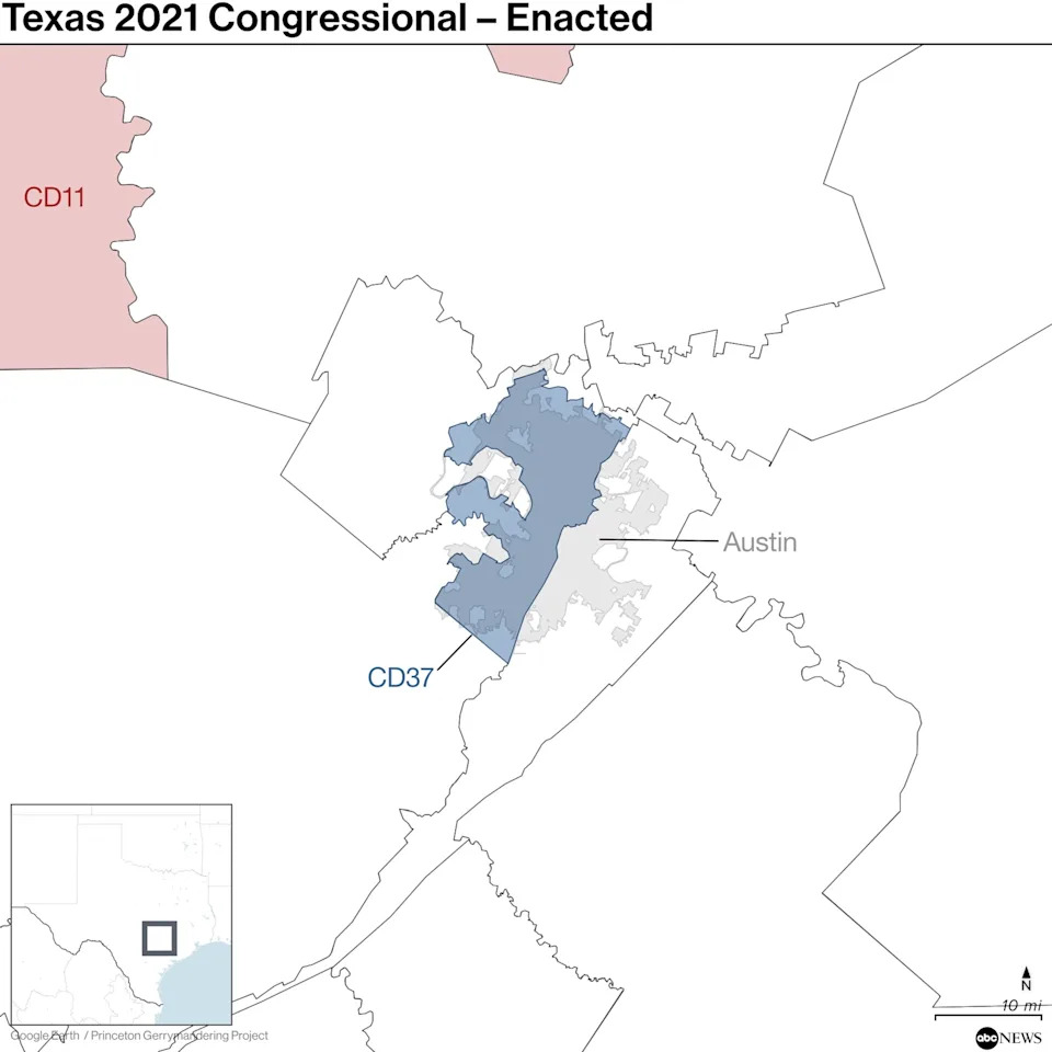 GOP Texas map has Austin residents sharing district with rural Texans 300 miles away