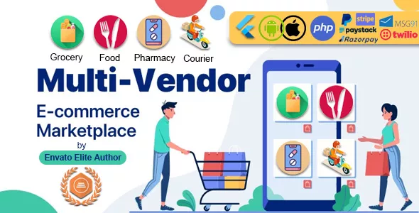 GoMarket - Food, Grocery, Pharmacy & Courier Delivery App (Multi-Vendor Marketplace) v1.5.0