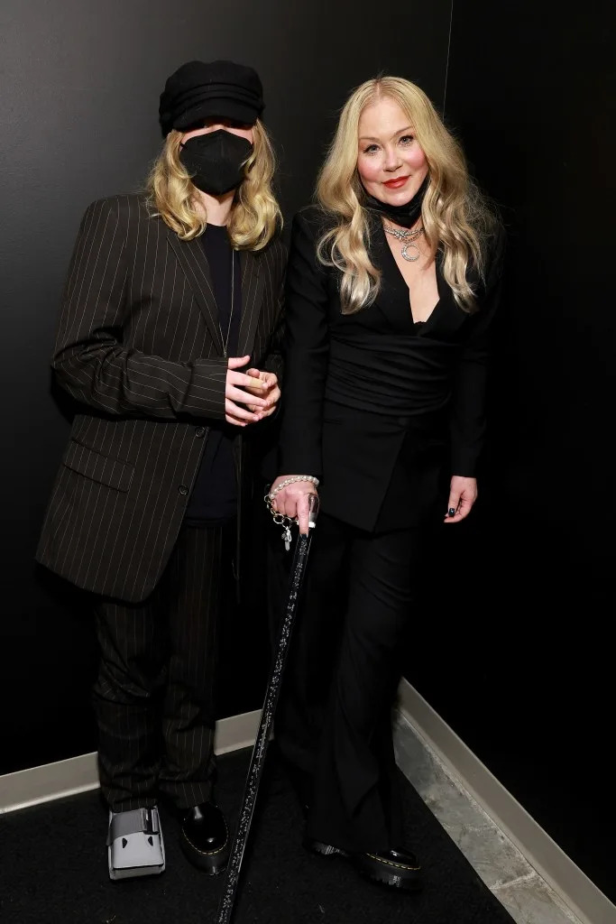 “When we’re out, she knows I’m having such a hard time because I have such anxiety about being out. And she’s always got my arm,” Applegate said. Getty Images for Critics Choice Association