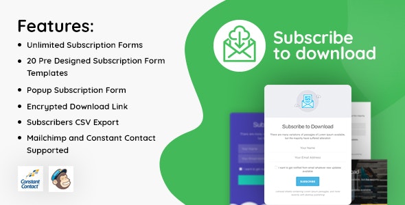 Subscribe to Download v1.1.1 - An advanced subscription plugin for WordPress