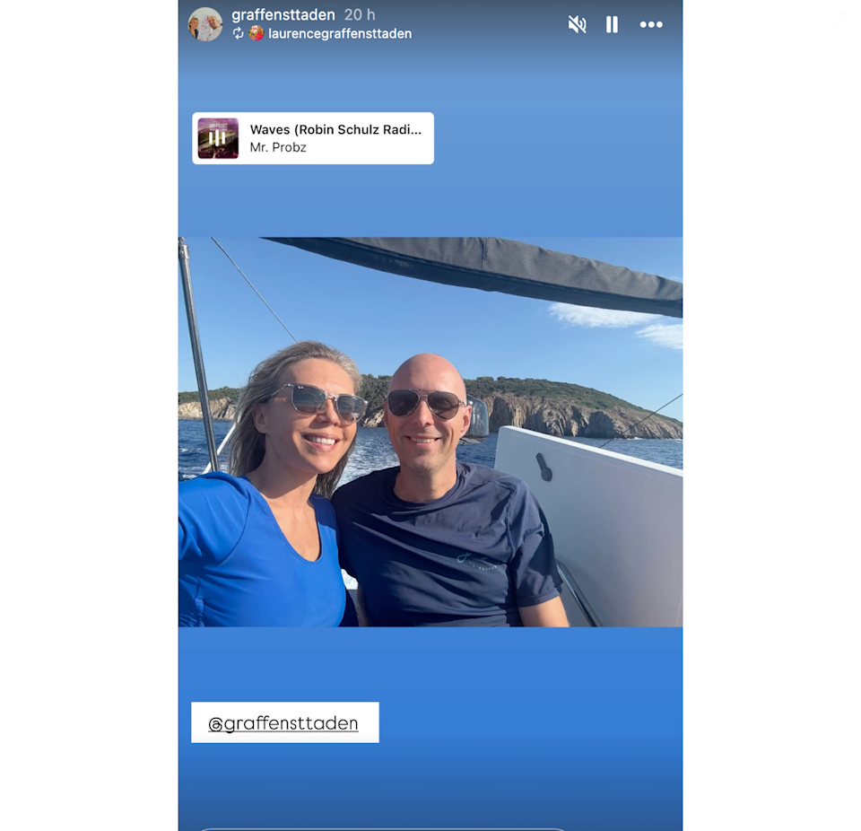 Laurence Graffensttaden et son compagnon Matthieu, publiés en story sur le compte Instagram de la jeune femme.