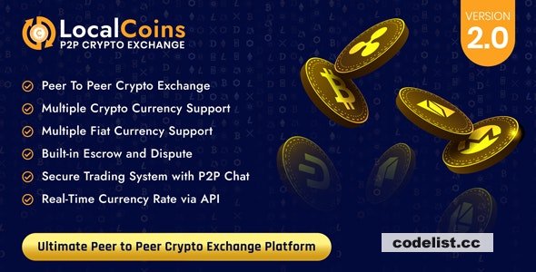 LocalCoins v2.2 - Ultimate Peer to Peer Crypto Exchange Platform - nulled