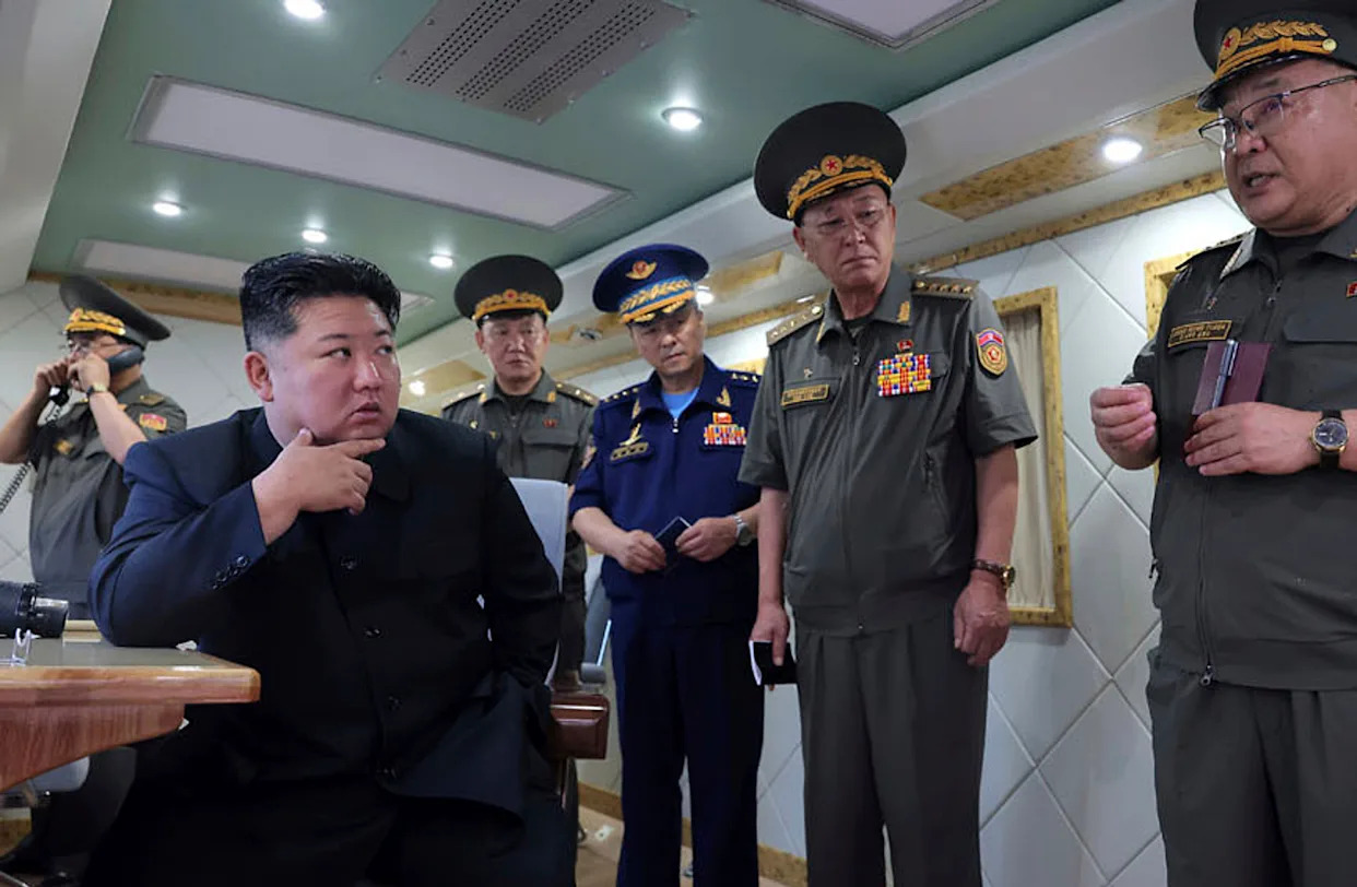 North Korean leader Kim Jong Un supervises test of new antiair missiles