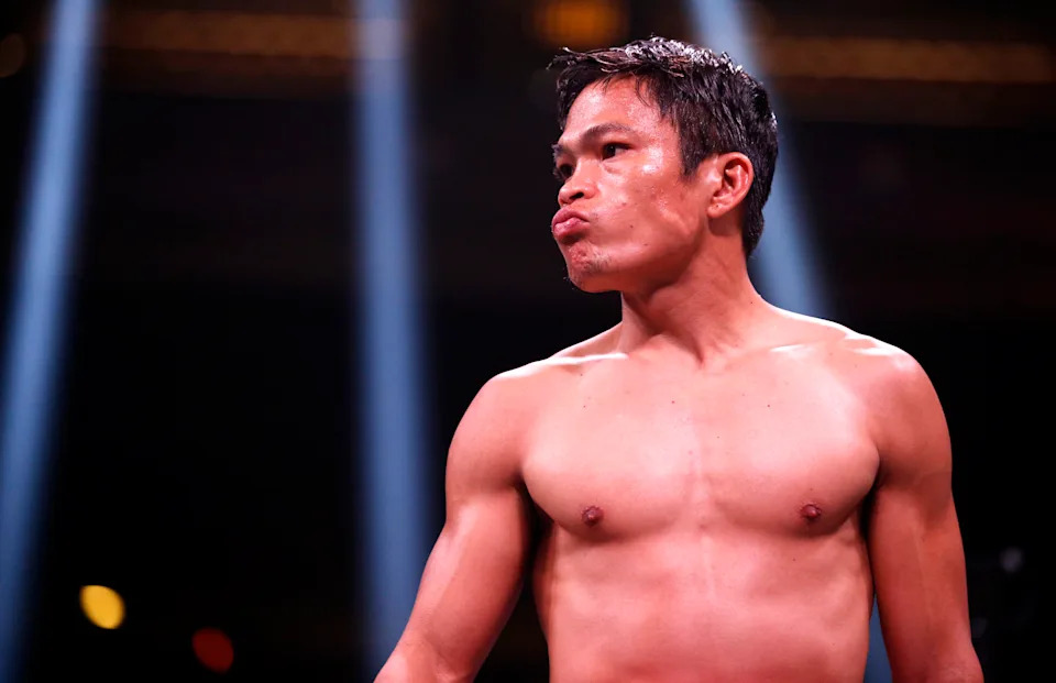 LAS VEGAS, NEVADA - FEBRUARY 26:  IBF super flyweight champion Jerwin Ancajas waits for the start of his title defense against Fernando Martinez at The Chelsea at The Cosmopolitan of Las Vegas on February 26, 2022 in Las Vegas, Nevada. (Photo by Steve Marcus/Getty Images)