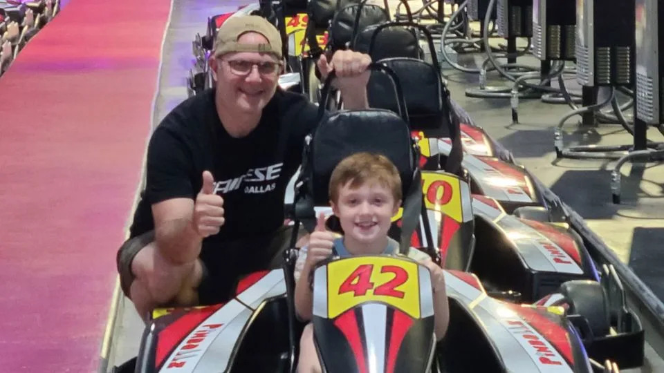 Barry Adelman and his grandson Cole Morris. - Courtesy Tara Adelman