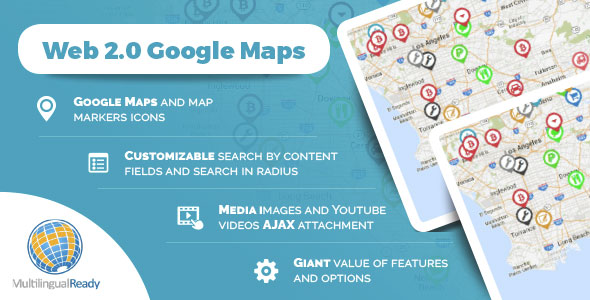 Web 2.0 Google Maps plugin for WordPress Web 2.0 Google Maps plugin for WordPress