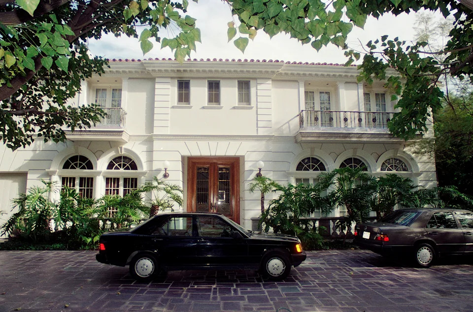 A view of the Beverly Hills home where José and Mary Louise Menendez were killed by their two sons. 