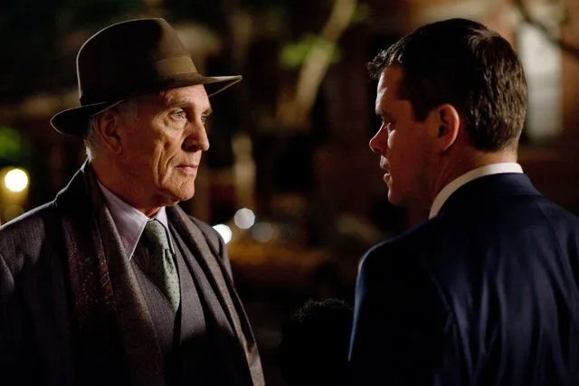 Everett Terence Stamp (left) and Matt Damon in 2011's 'The Adjustment Bureau'