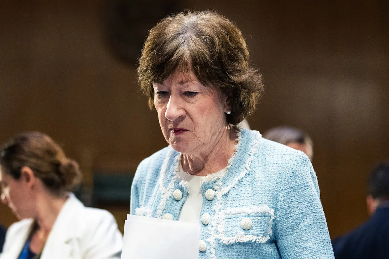 Sen. Susan Collins heckled by protesters at Maine ribbon-cutting event