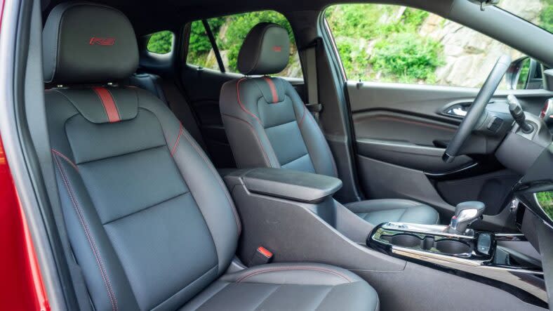 The interior design and layout of the 2025 Chevrolet Trax