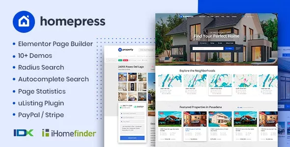 HomePress - Real Estate WordPress Theme v1.3.7