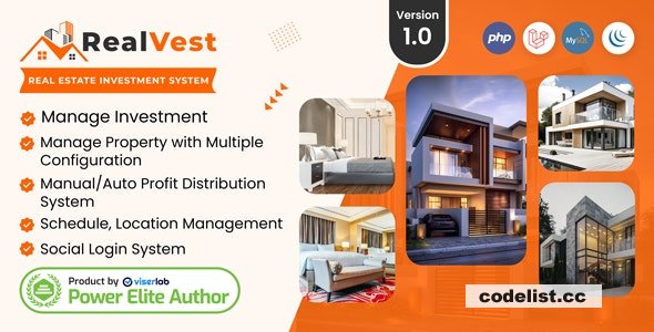RealVest v2.0 - Real Estate Investment System - nulled