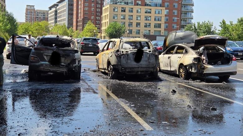 Massive Car Explosion In Virginia Parking Lot Blamed On Faulty Fuel Tank