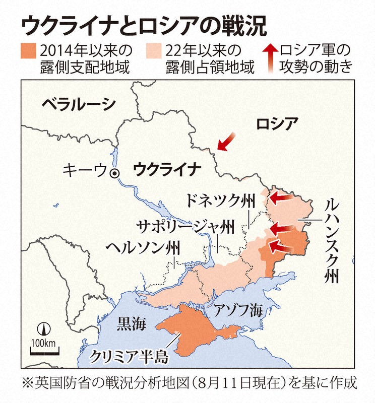 ロシアとウクライナの戦況