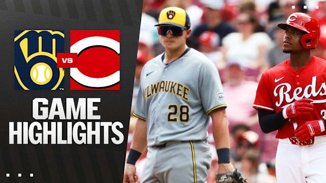 Reds end Brewers' record 14-game win streak with Austin Hays walk-off hit in extra innings