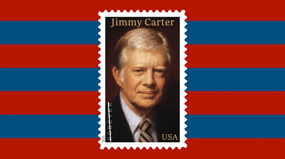 U.S. Postal Service's memorial stamp for former President Jimmy Carter.