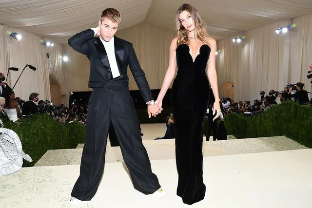 Kevin Mazur/MG21/Getty Hailey and Justin Bieber at the 2021 Met Gala