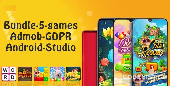 Bundle#1 , 5 Games (Admob + GDPR + Android Studio) v1.0 Bundle#1 , 5 Games (Admob + GDPR + Android Studio) v1.0