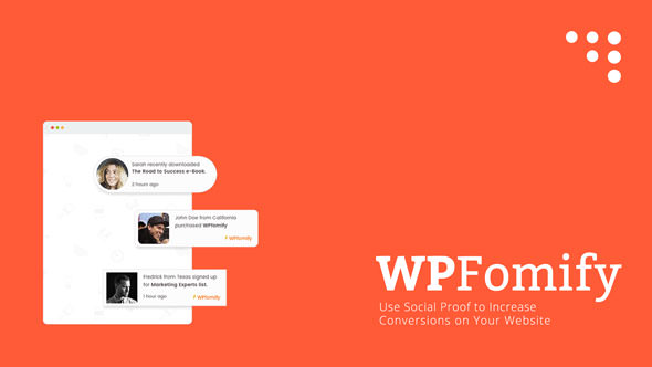 WPfomify WordPress Plugin v2.1.1.2 + Addons