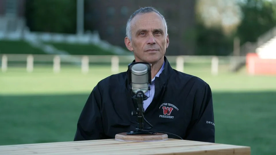 President Michael S. Roth of Wesleyan University speaks during a September 2024 interview. - CNN