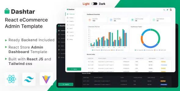 Dashtar - React eCommerce Admin Template v4.0.1