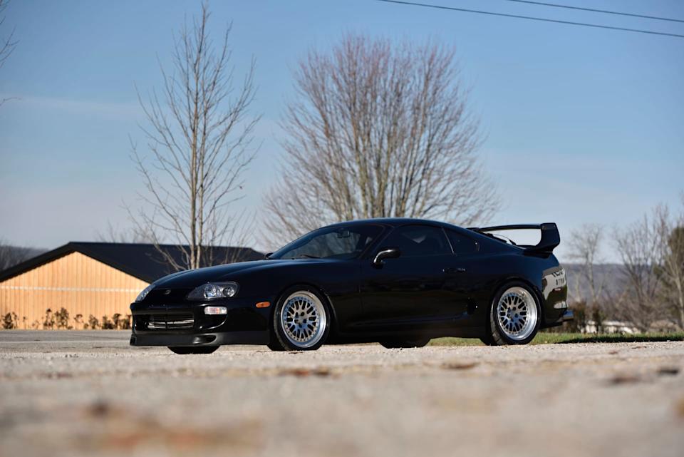 Black 1993 Toyota Supra Coupe, Lot W204, auctioned on January 15th at Mecum Kissimmee