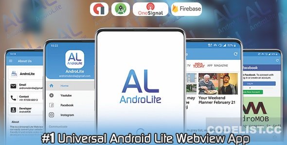 AndroLite v1.0 - Easy Configurable Android WebView App Template AndroLite v1.0 - Easy Configurable Android WebView App Template