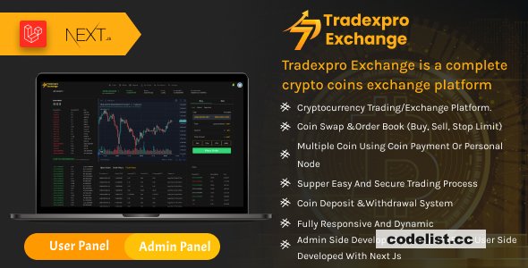 Tradexpro Exchange v3.1.3 - Crypto Buy Sell and Trading platform, ERC20 and BEP20 Tokens Supported - nulled