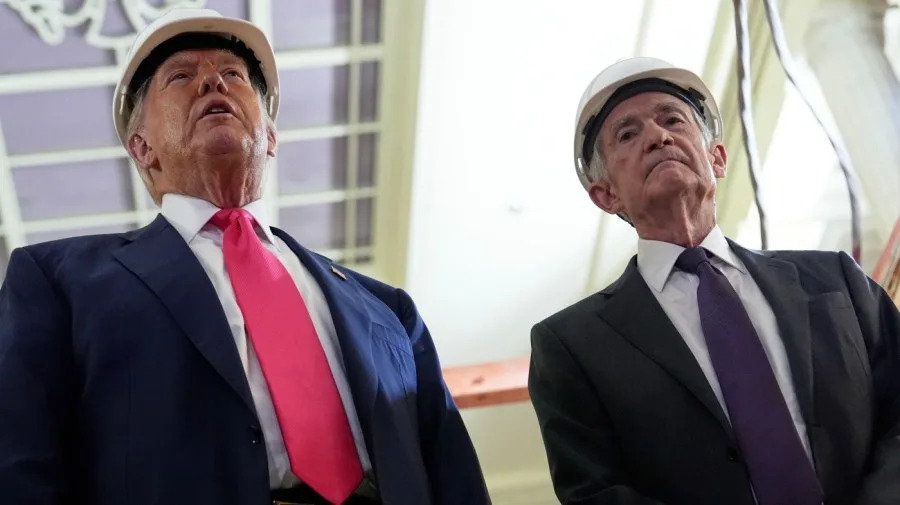 Trump says ‘no tension’ with Powell during visit to Federal Reserve