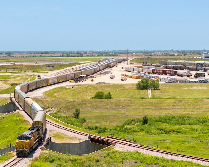 Train with at least 35 cars carrying hazardous materials derails in Texas