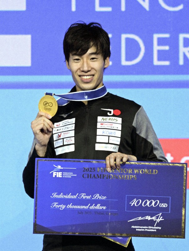 男子エペ個人、加納虹輝が初V　フェンシング世界選手権