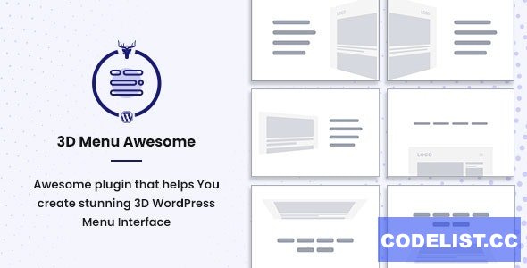 Stunning 3D Off Canvas Menu WordPress Plugin v1.0.2 - 3D Menu Awesome