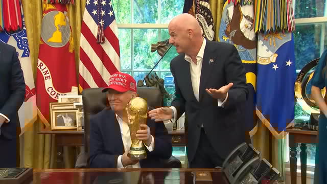 President Donald Trump announces date and location of 2026 men's World Cup draw