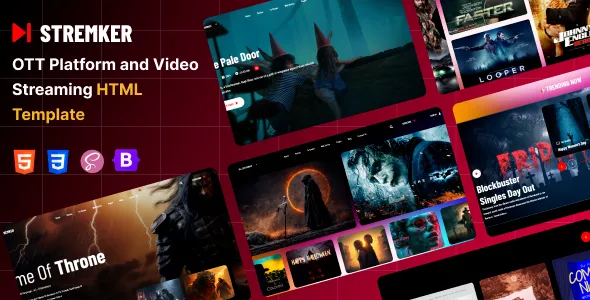 Stremker - OTT Platform and Video Streaming HTML Template v1.0