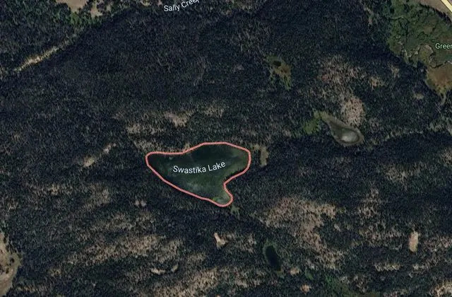Google maps A photo of the lake in Medicine Bow National Forest.