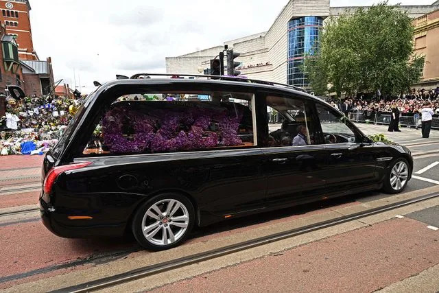 Leon Neal/Getty The funeral cortege for Ozzy Osbourne in July 2025