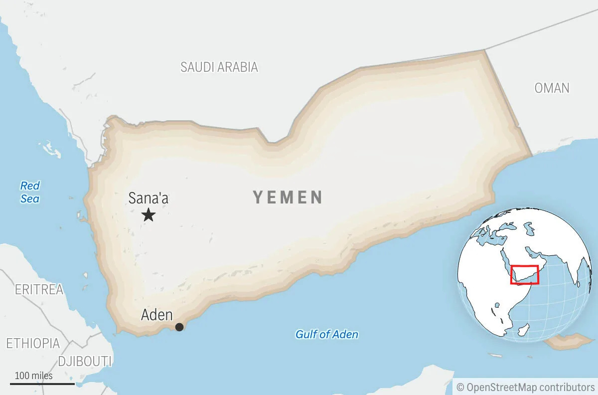 Israeli airstrikes hit Yemen’s capital targeting Iran-backed rebels, local TV station says