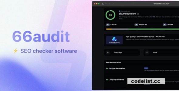 66audit v3.0.0 – SEO audits Software - nulled